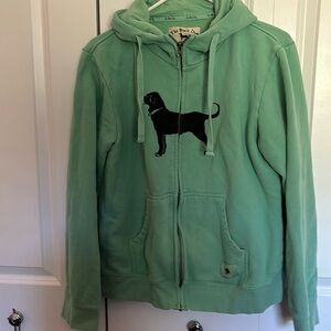 BLACK DOG ZIP HOODIE